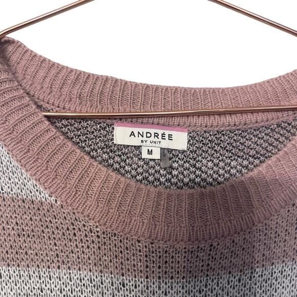 Andree by Unit striped leopard sweater size medium - Picture 3 of 6